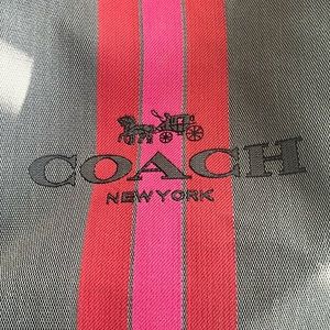 Coach Horses and Carriage Grey with Red and Pink Stripe used good condition